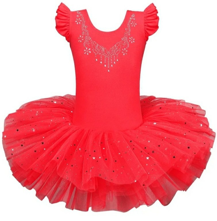 Oefening Direct Pennenvriend Balletpakje rode tutu met Glitter - Mooie kwaliteit en betaalbaar -  meetje-pettiskirts