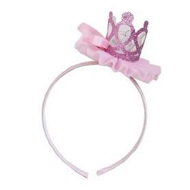 Sparkle Kroon Roze Diadeem