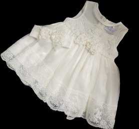 Doopjurk & Baby bruiloft jurk kant Strik + Haarband