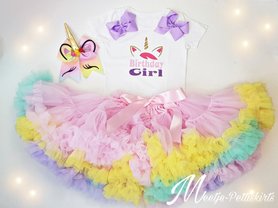 Unicorn set roze rainbow De luxe 3 delig Korte of Lange Mouw 