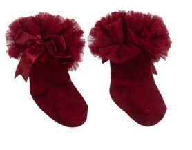 Tutu enkelsokjes wijnrood Baby & Kids 0 tm 6 jaar