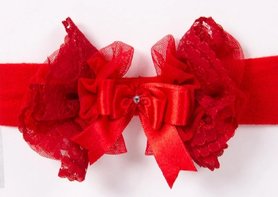 Tutu kant haarband rood