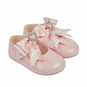 Baby ballerina roze met diamanten Hartje 