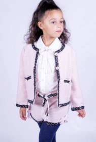 Complete set Roze  broek colbert en blouse Luxury Spanisch girl Style 