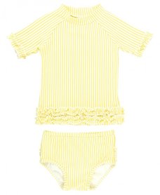 Bikini korte mouw geel 