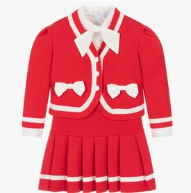 rode plooirok complete set Rood Luxury Spanisch girl Style 