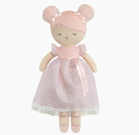 Zachte pop roze in doos 