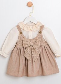Baby jurk Beige Lina 2delig