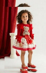 Setje top en rok beertje rood rhine stone 