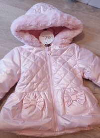 baby Winterjas roze  boetiekcollectie Mintini 