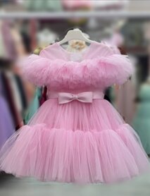 meisjes Feestjurk roze