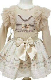Setje top en rok Fashion bag taupe