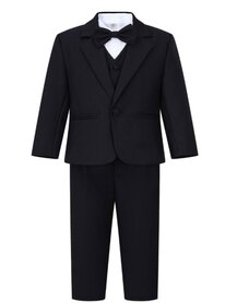 Baby smoking zwart De luxe met Colbert 5 delig