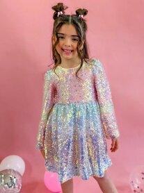 Rainbow jurk voor meisjes premium luxe 