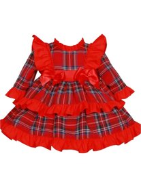 Kerstjurkje rood met lange mouw 