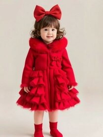 Winterjas Rood WM High Bow