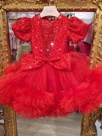 BLACK FRIDAY DEAL  Rode jurk met tulle 