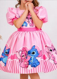 Stitch jurk met haarstrik 