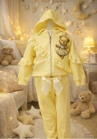 setje jogging beertje geel 